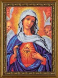 Набор для вышивания иконы бисером Кроше В-192 Дева Мария