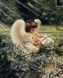 Ангелок с кроликом