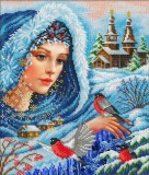 Набор для вышивки бисером Русская Искусница Волшебница-зима