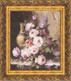 Набор для вышивания Золотое Руно ГН-003 Мраморные розы