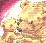 Набор для вышивания Чудесная игла Д084(17-05) Медведица с медвежонком