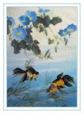 Набор для вышивания Риолис РТ-0006 Рыбки с синими цветами