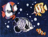 Набор для вышивания коврика MCG Textiles 37495 Рыбки