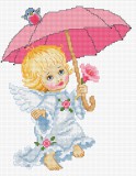 Ангелочек с зонтиком