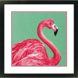 Набор для вышивания DIMENSIONS Розовый фламинго
