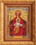 Набор для вышивания иконы бисером Кроше В-199 Богородица Державная